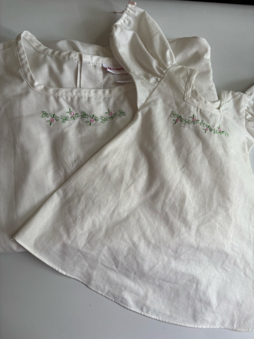 American Girl Elizabeth nightgown **with** matching little girl dress - VINTAGE - Picture 10 of 12